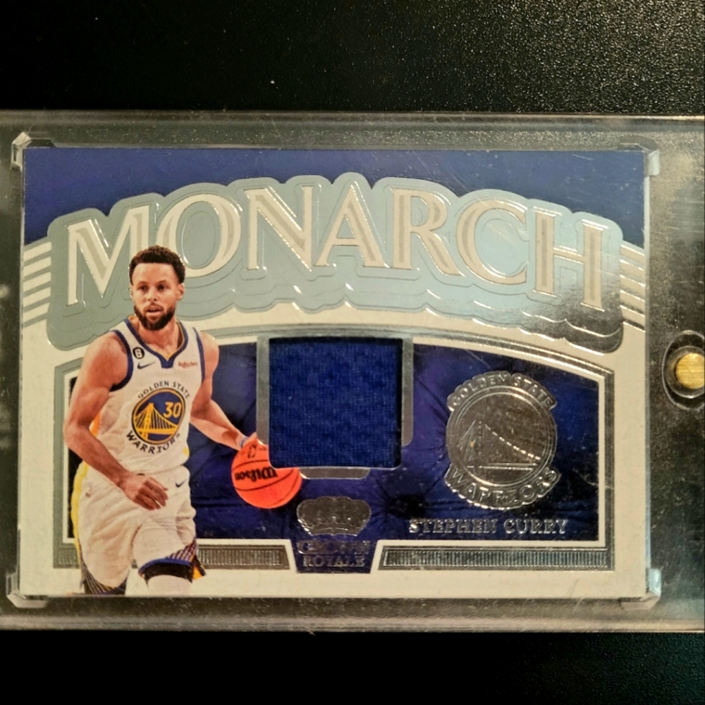 NBA Stephen Curry patch card Panini monarch